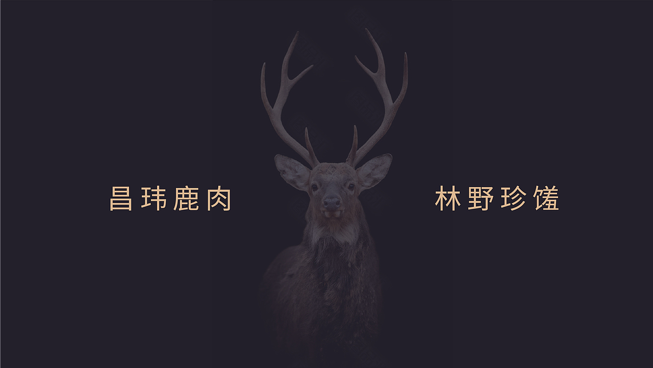 鹿肉包装设计