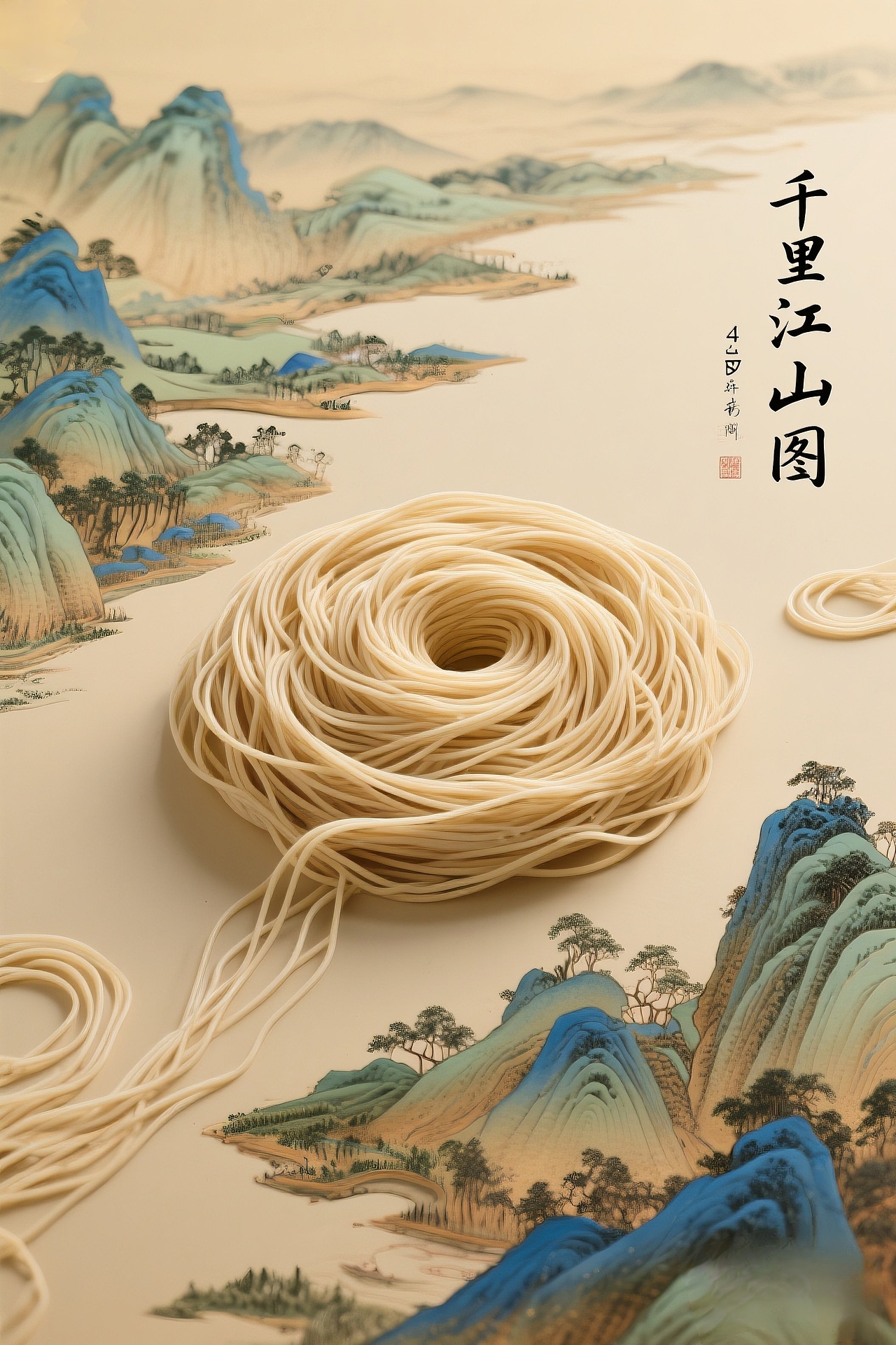 千里江山(面)（图ZMzkwOTAwNDI0） - 商业插画 - 站酷设计师上官灵儿Lucky原创素材 - 站酷ZCOOL