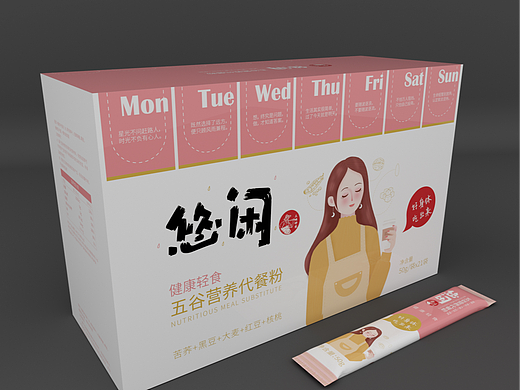 代餐粉/预包装效果图