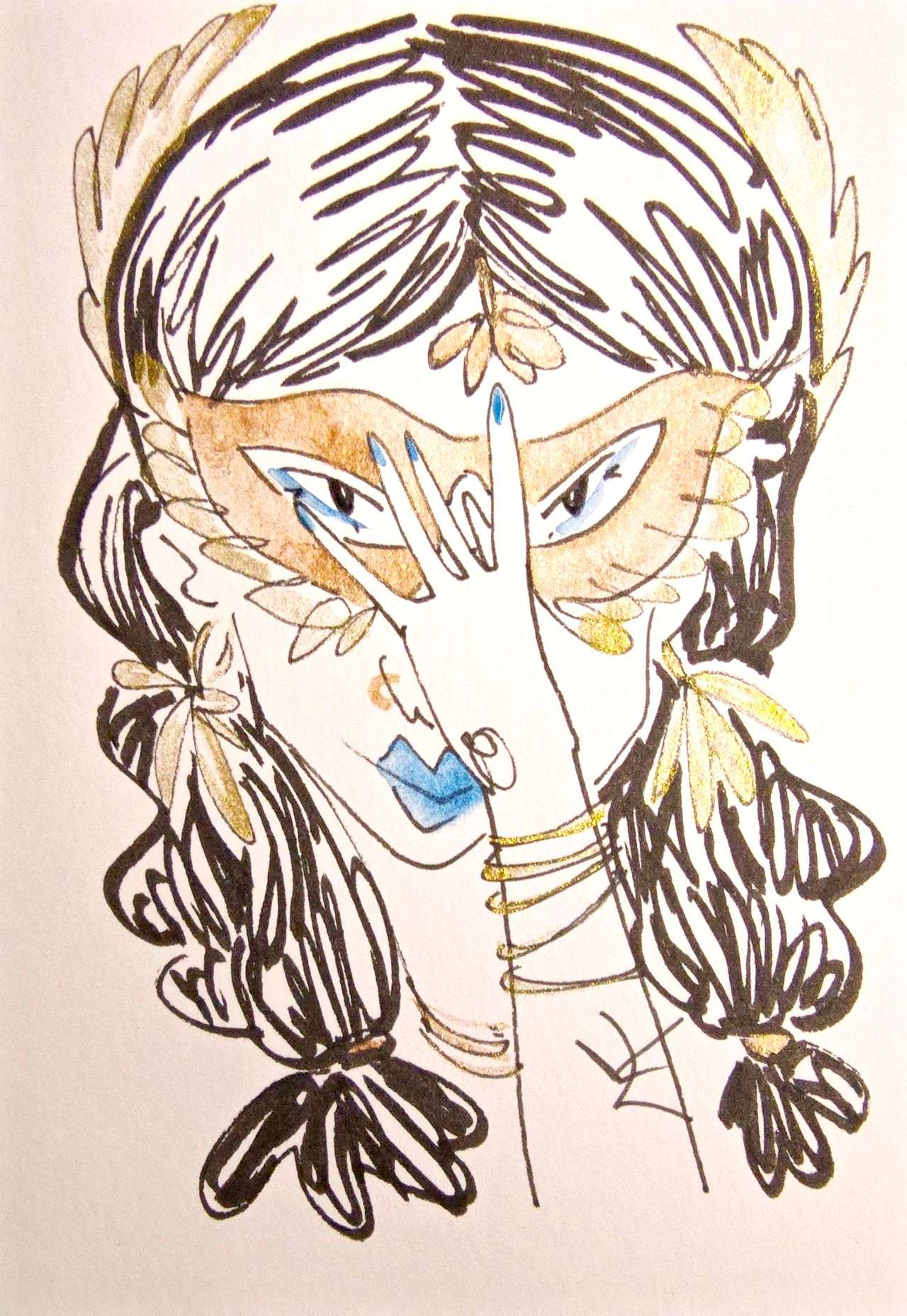 祭司(原创插画)（图ZMzkwOTEwNTYw） - 创作习作 - 站酷设计师社会美育研究员原创素材 - 站酷ZCOOL