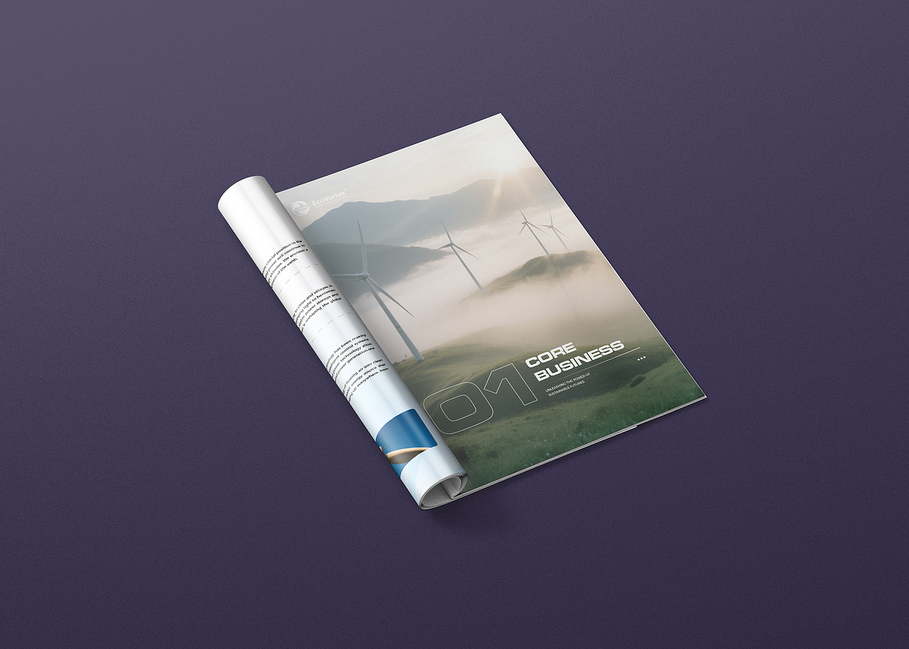 清洁能源企业画册设计风电太阳能产品手册设计宣传册