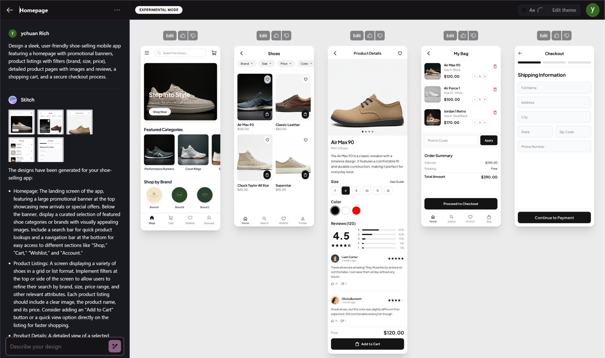 我测了Google Stitch:AI 直接出 UI 源文件,Figma 的压力不小了......(图ZMTUwOTgzNDQ=) - 评测 - 站酷设计师言川Artie原创素材 - 站酷ZCOOL