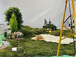 來(lái)組綠植置景花絮吧~春天搬進(jìn)影棚里~~