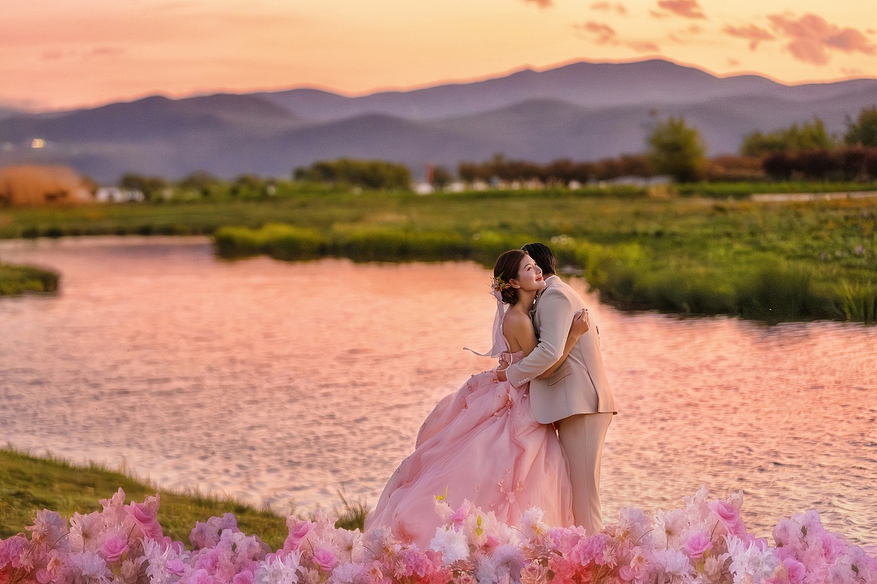婚纱样片-夕阳黄昏