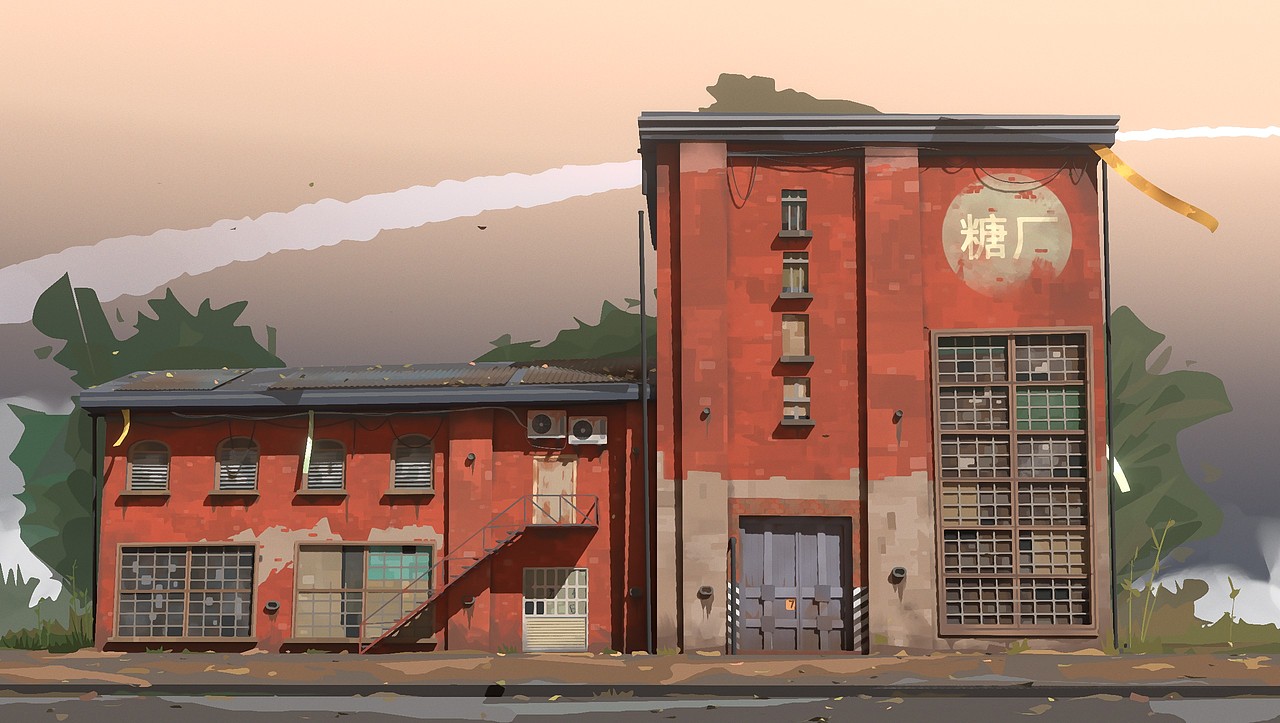 废弃糖厂-blender风格化场景练习