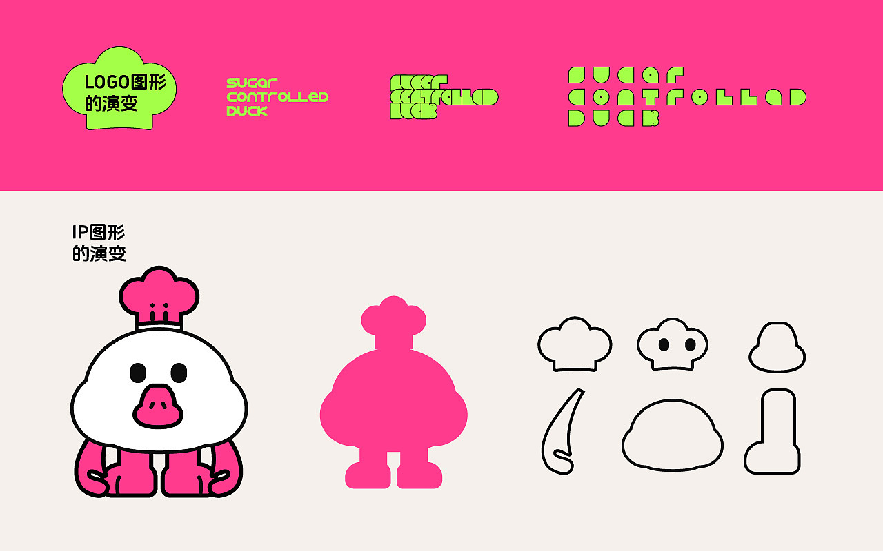 控糖鸭/糕点包装设计/vi设计