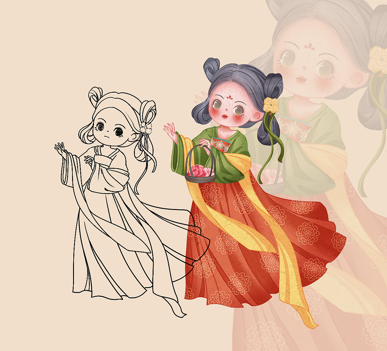 我笔下的小女孩们（图ZMzkwOTU4Nzcy） - 商业插画 - 站酷设计师习惯了最初原创素材 - 站酷ZCOOL