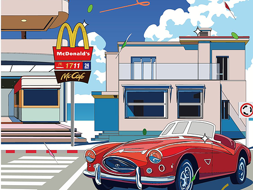 CityPop风格插画