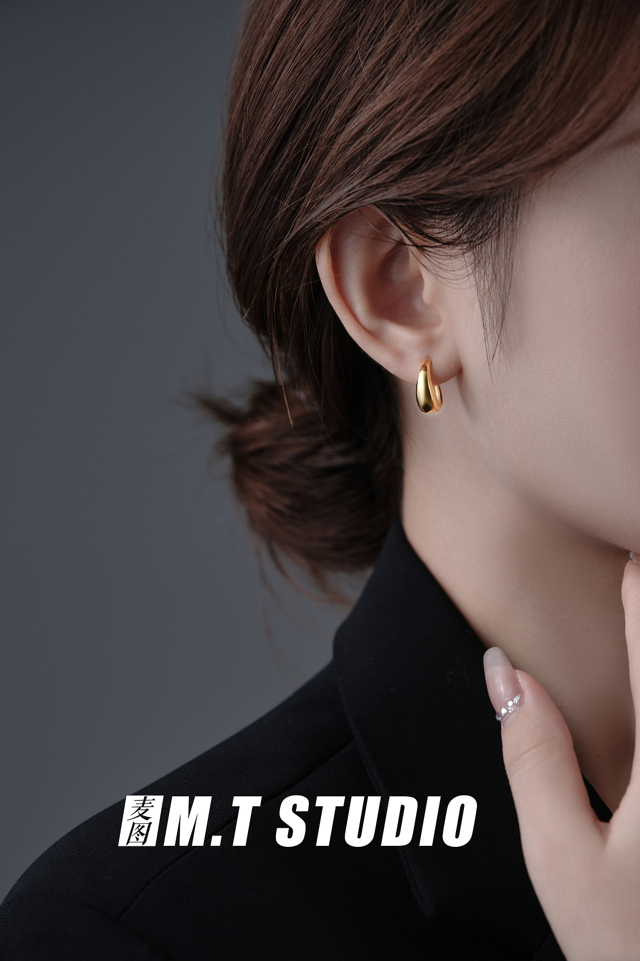 义乌饰品拍摄 小众耳钉耳环模特拍摄 无头风耳饰拍摄
