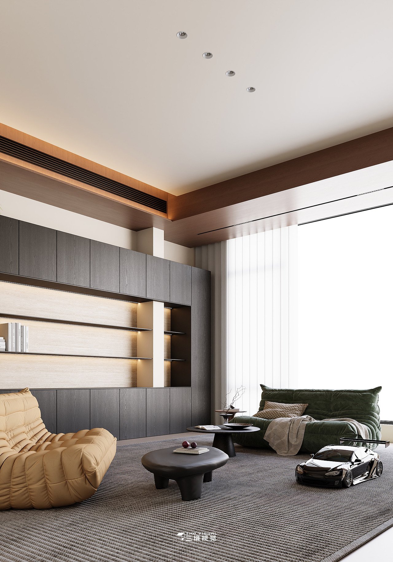 住宅-自建房的自然原木风