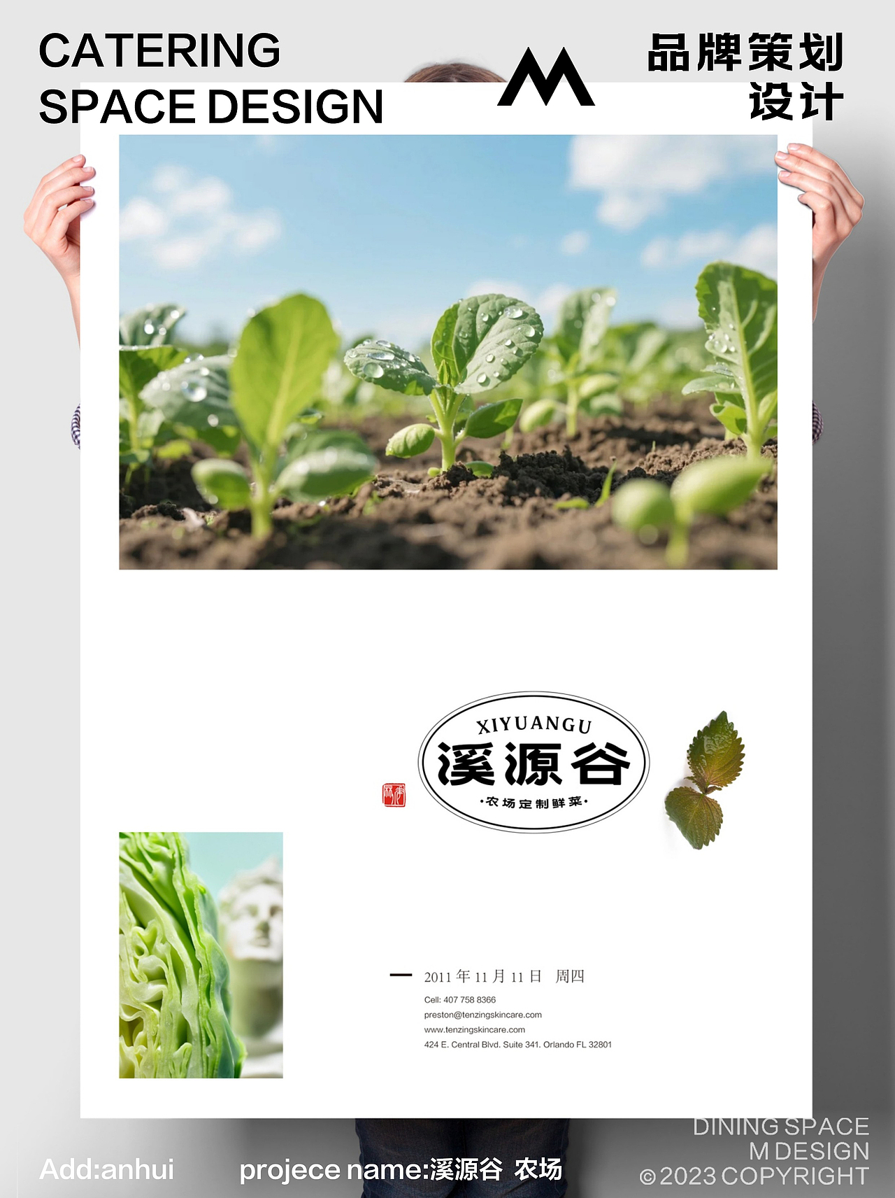 溪源谷| 定制鲜菜农场 品牌设计