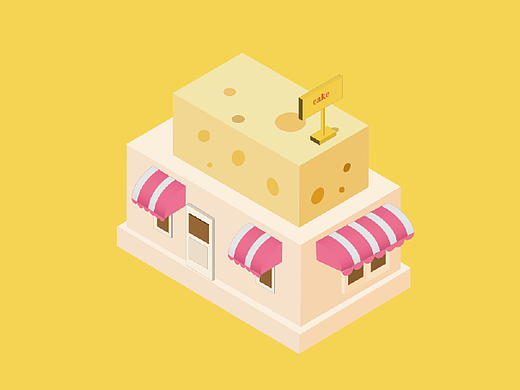 C4d蛋糕小屋建模（个人主页-ZNzE5NTk5MDg=） - 建筑/空间 - 站酷设计师轻松熊想轻松原创素材 - 站酷ZCOOL