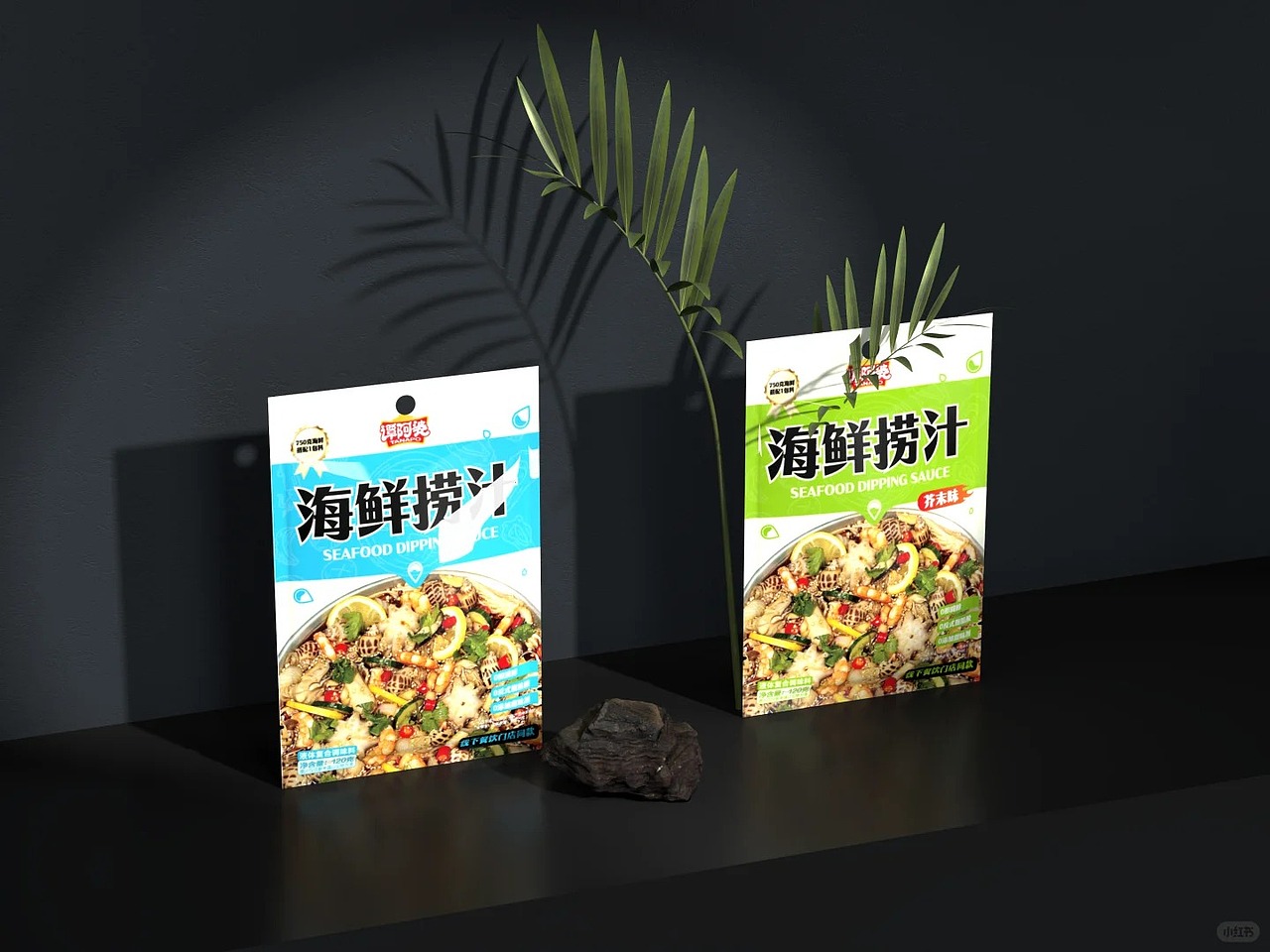 谭阿婆｜海鲜捞汁包装袋设计