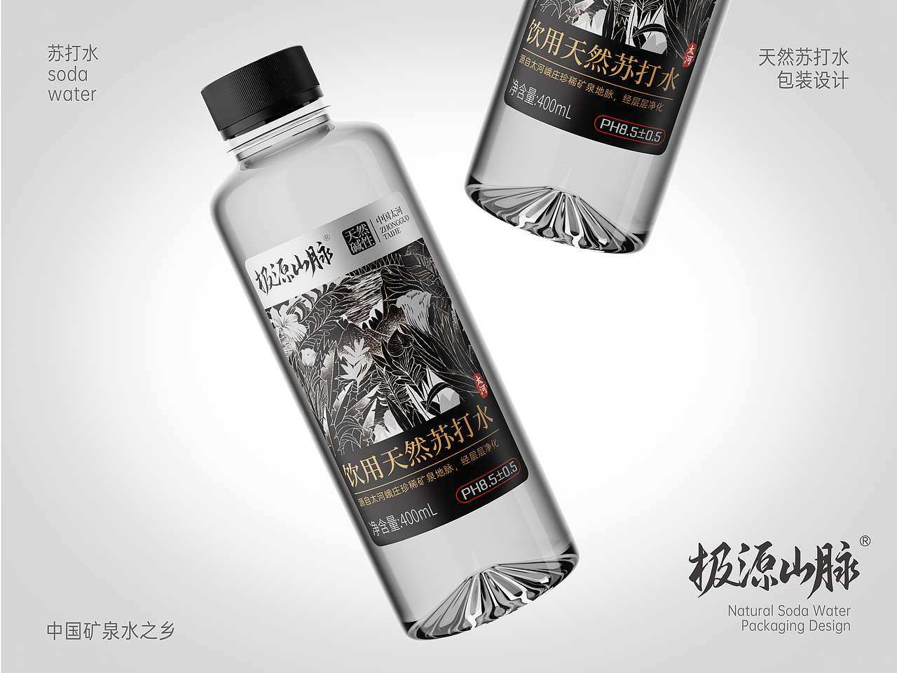 极源山脉 饮用天然苏打水品牌包装设计（图ZMzkxMDEwODE2） - 包装 - 站酷设计师田间创意原创素材 - 站酷ZCOOL