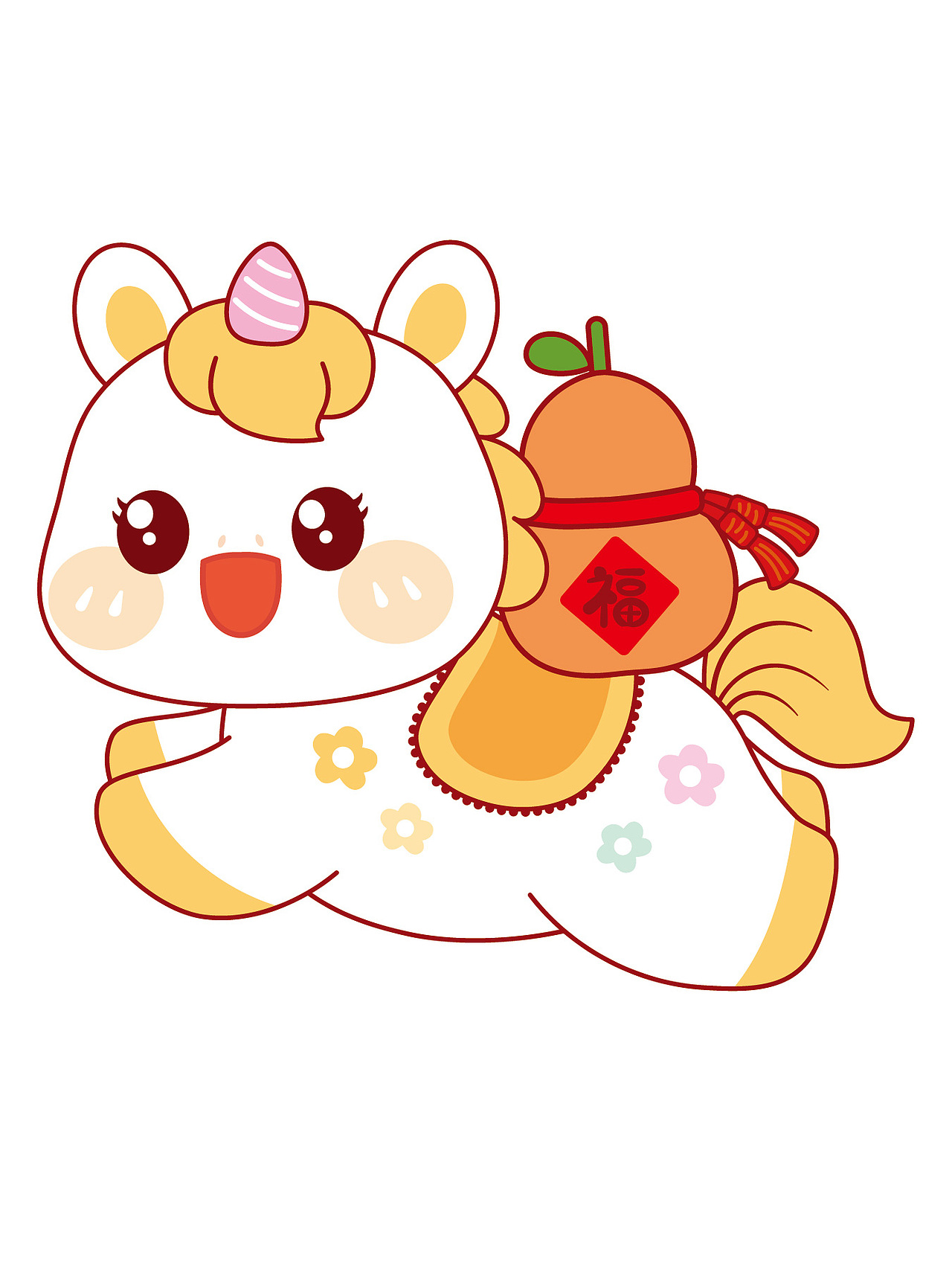 马宝宝IP卡通形象插画可爱卡通图片插画设计