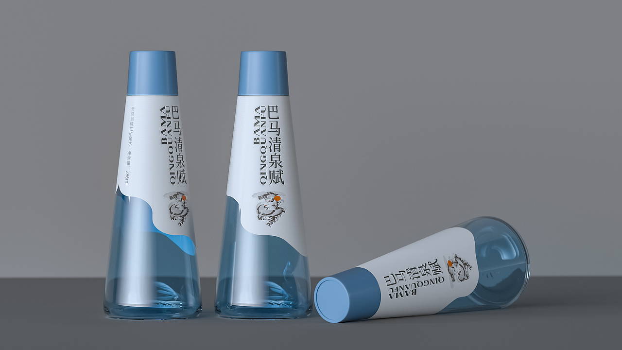 天然矿泉水瓶型设计的几种形式