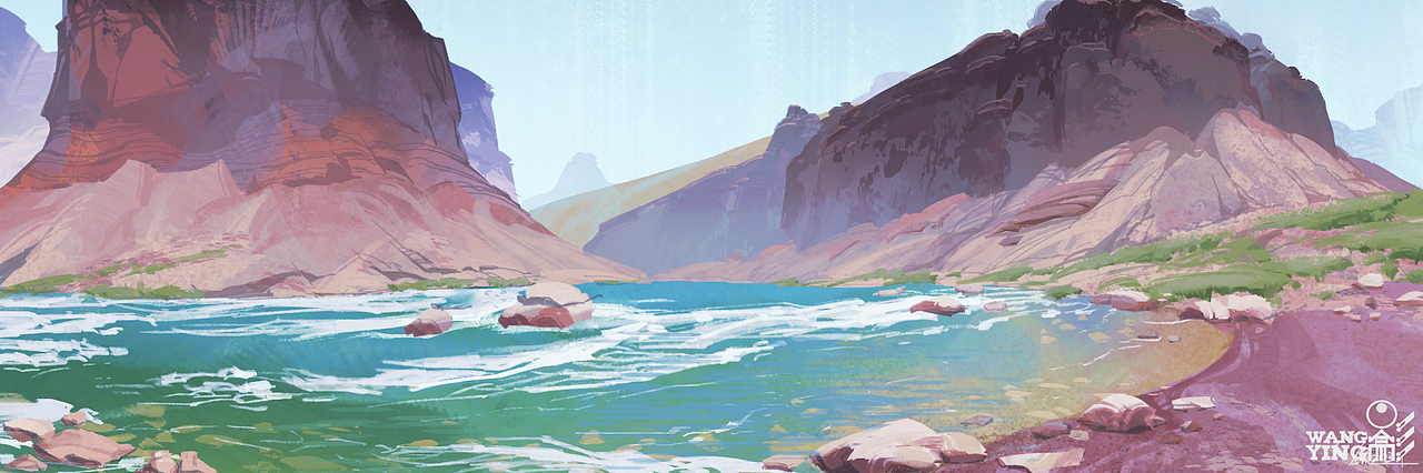 色彩速写OC（图ZMzkxMDMxNDk2） - 概念设定 - 站酷设计师小影子WY原创素材 - 站酷ZCOOL