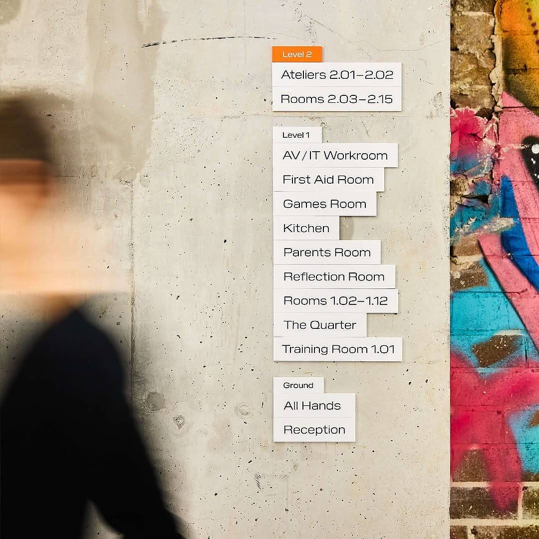 简洁高级感拉满！🏢导视设计也能如此！