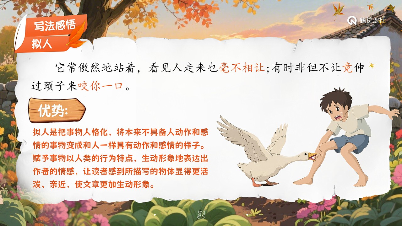 小学语文公开课课件《白鹅》