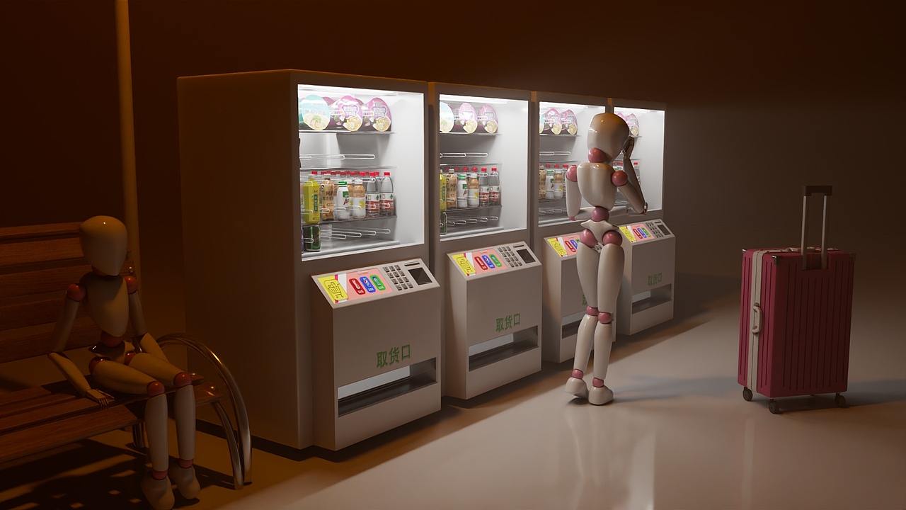自動(dòng)售貨機(jī)（圖ZMzkxMDQxNDIw） - 場景 - 站酷設(shè)計(jì)師淺淺落夏原創(chuàng)素材 - 站酷ZCOOL