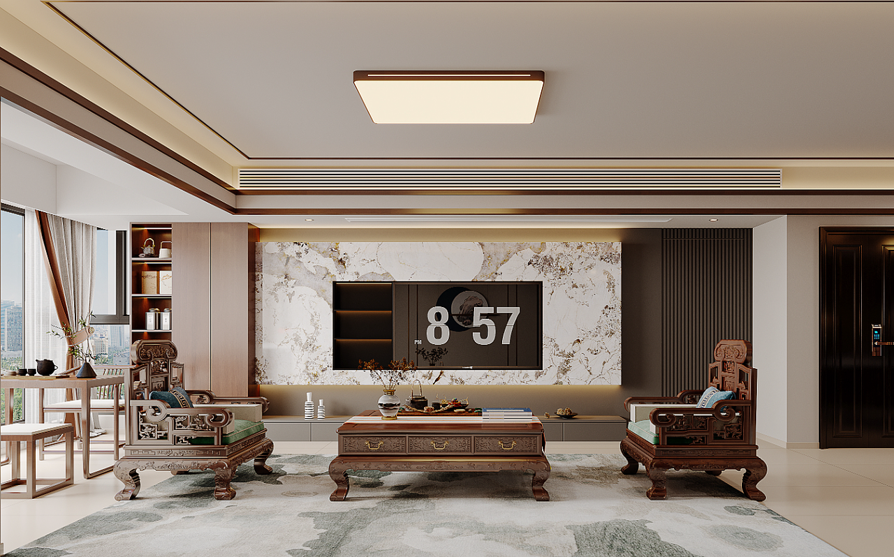 新中式家装效果表现