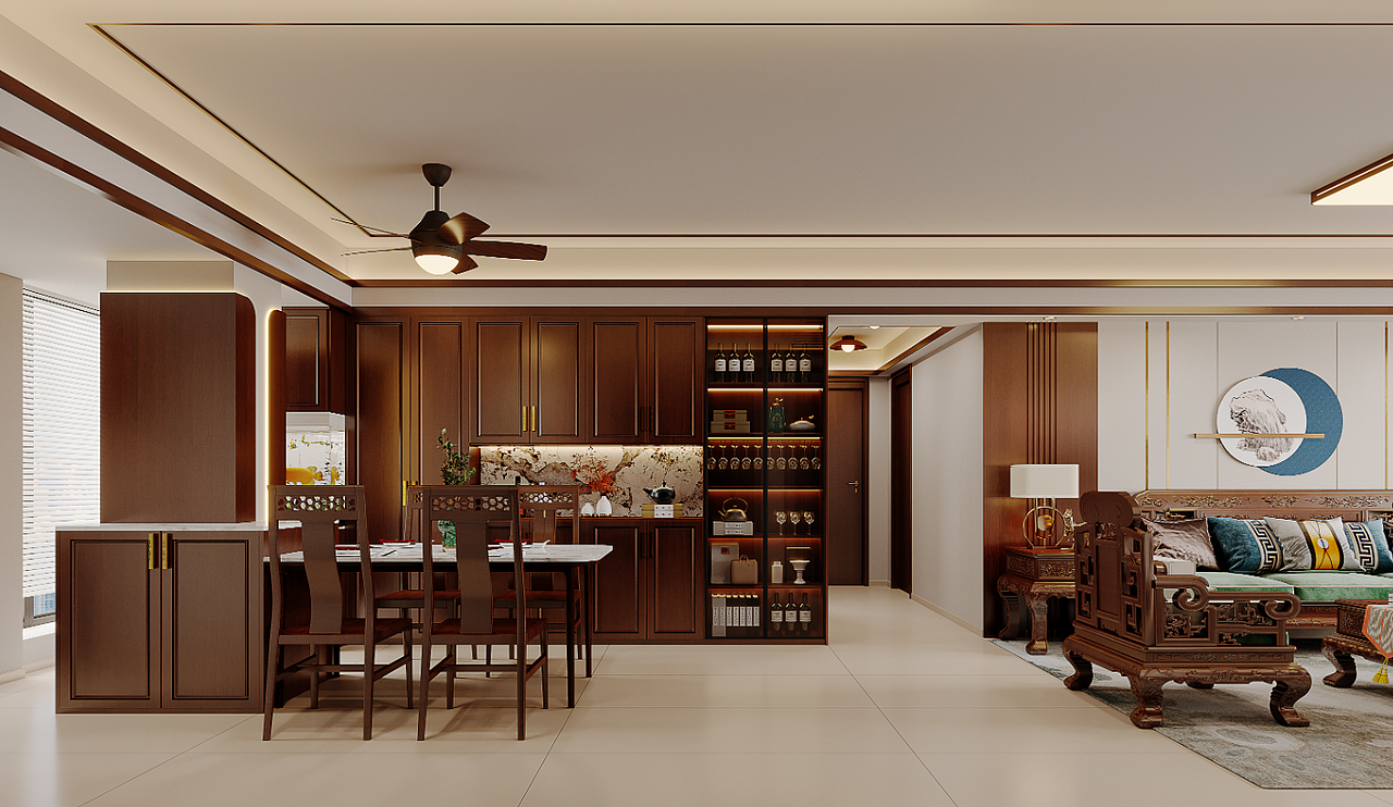 新中式家装效果表现