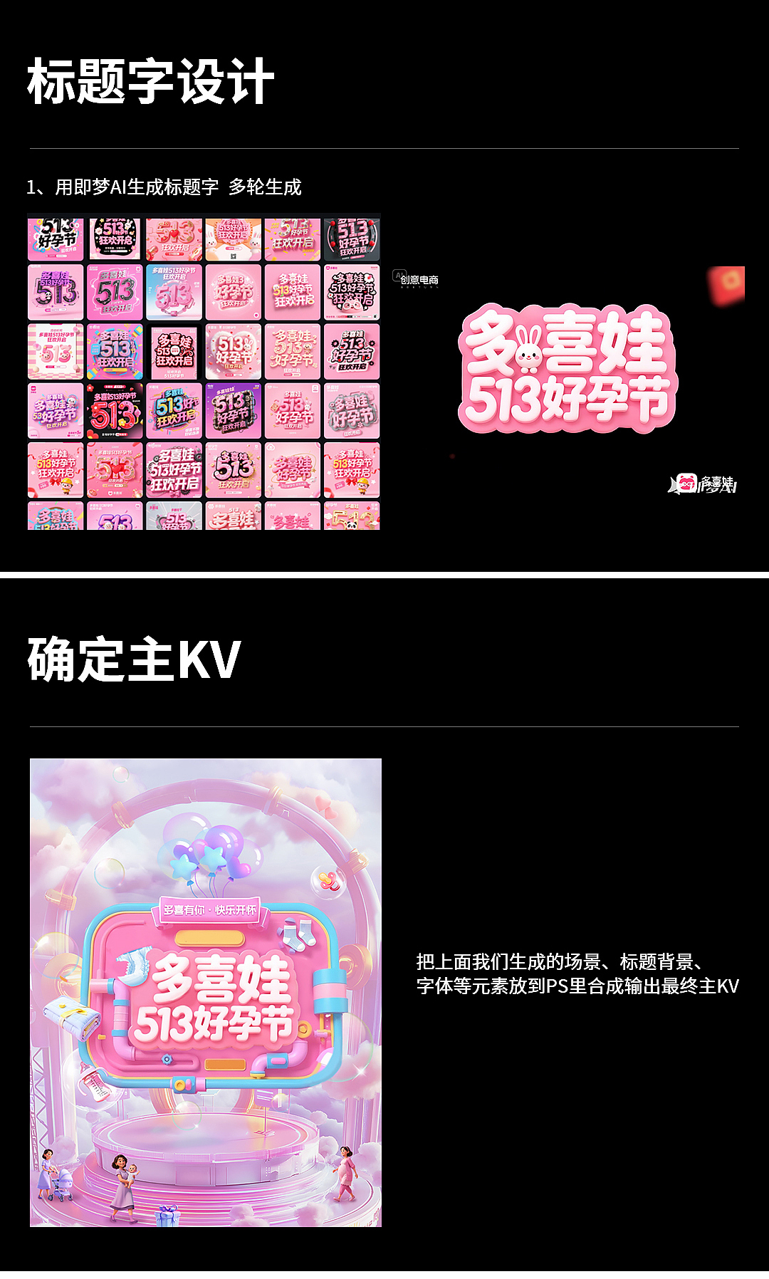 多喜娃 513好孕节KV及延展（图ZMzkxMDQzNDg0） - AI作品 - 站酷设计师多喜娃母婴原创素材 - 站酷ZCOOL