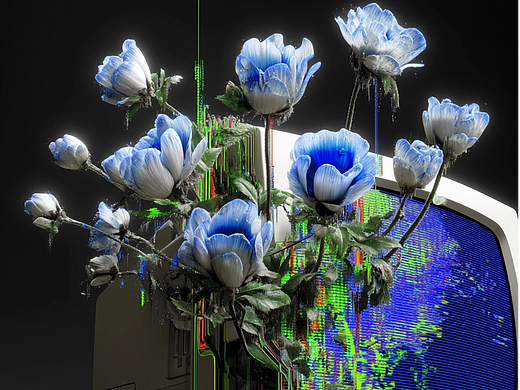 Bloom in the Code 03 | FLOWER_未定义形态加载中...（个人主页-ZNzE5NjU1NzY=） - 场景 - 站酷设计师AIGC是静音啊原创素材 - 站酷ZCOOL