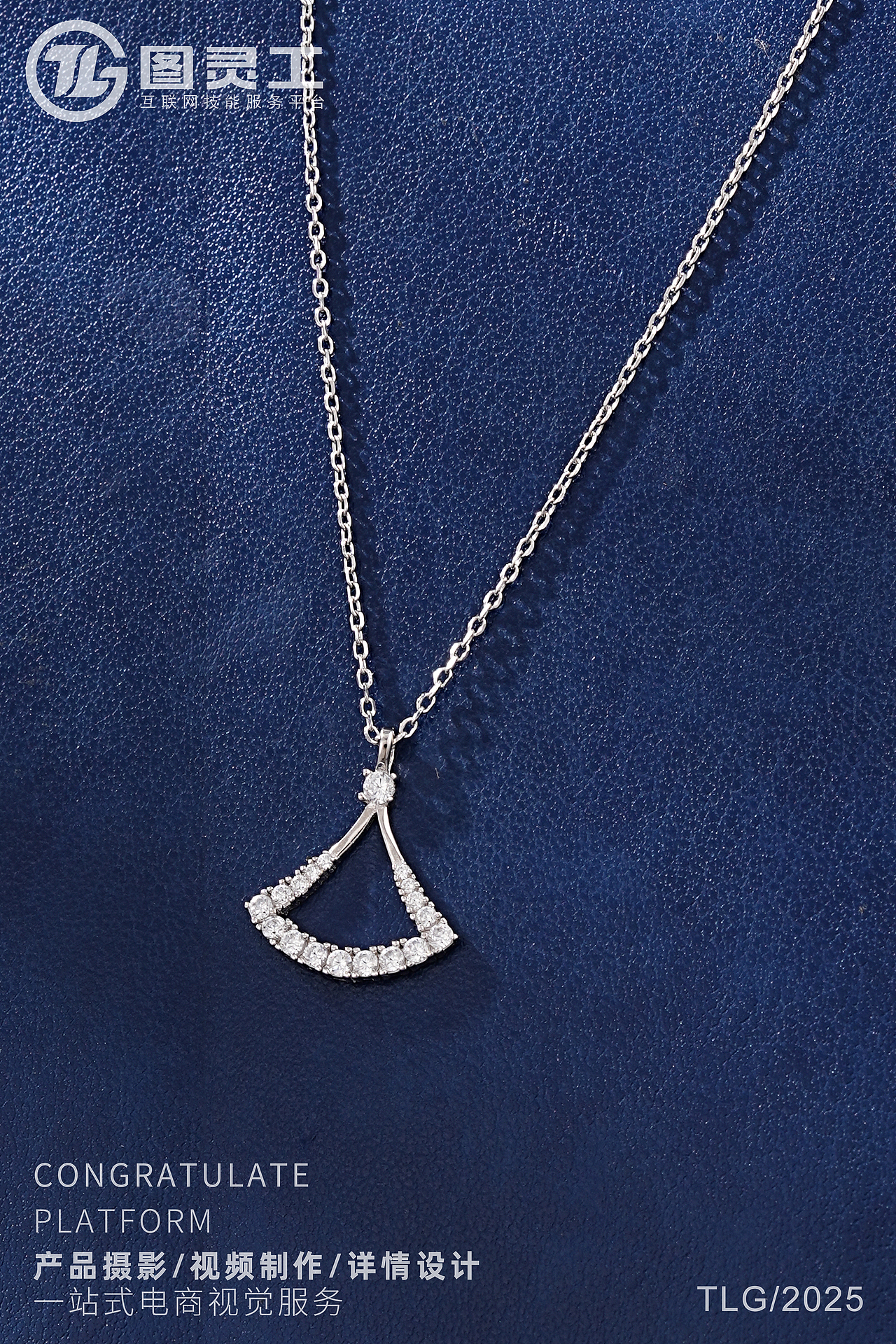 静物摄影丨电商产品拍摄丨珠宝饰品首饰锆石银项链