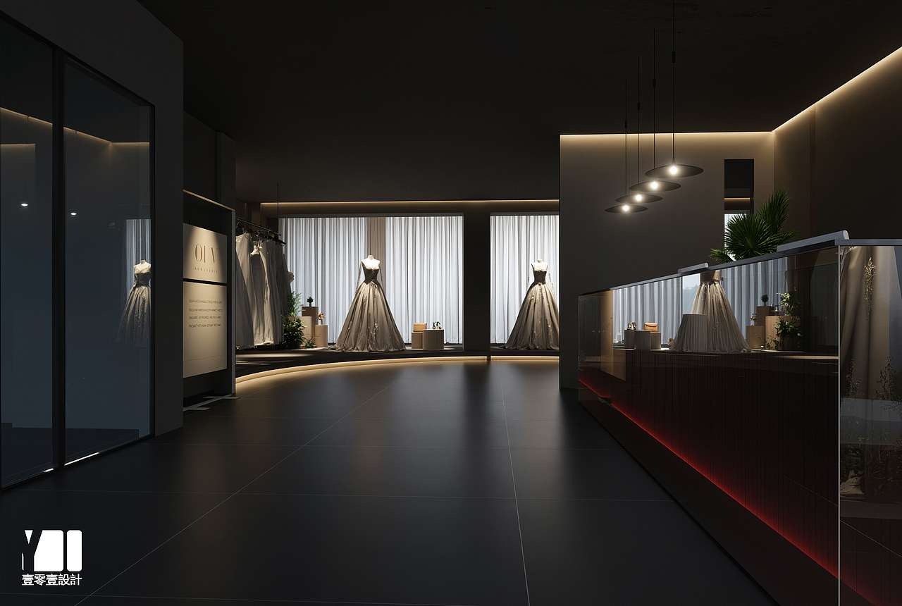「灰与红｜打造高级感爆棚的婚纱视觉盛宴（图ZMzkxMDg5NTU2） - 商业空间设计 - 站酷设计师壹零壹Design原创素材 - 站酷ZCOOL