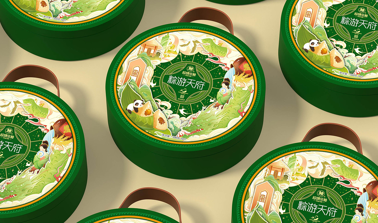 粽游天府丨端午节礼盒包装设计（图ZMzkxMDkzNzAw） - 包装 - 站酷设计师火麒麟品牌包装原创素材 - 站酷ZCOOL