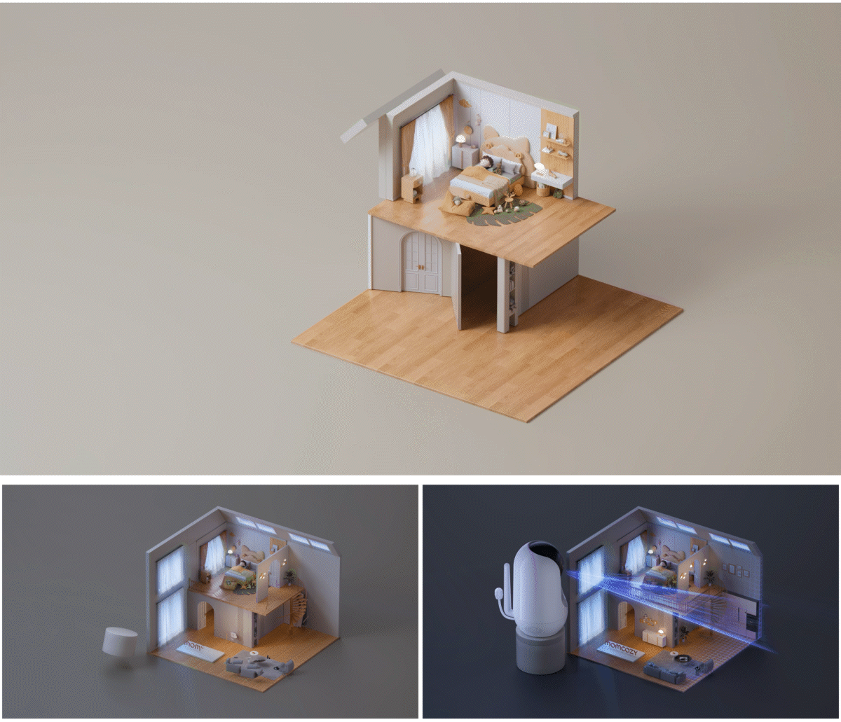 Momcozy 婴儿监视器BM04产品创意CG视频动画（图ZMzkxMDk0OTY4） - 动画/影视 - 站酷设计师Musen_沐森原创素材 - 站酷ZCOOL