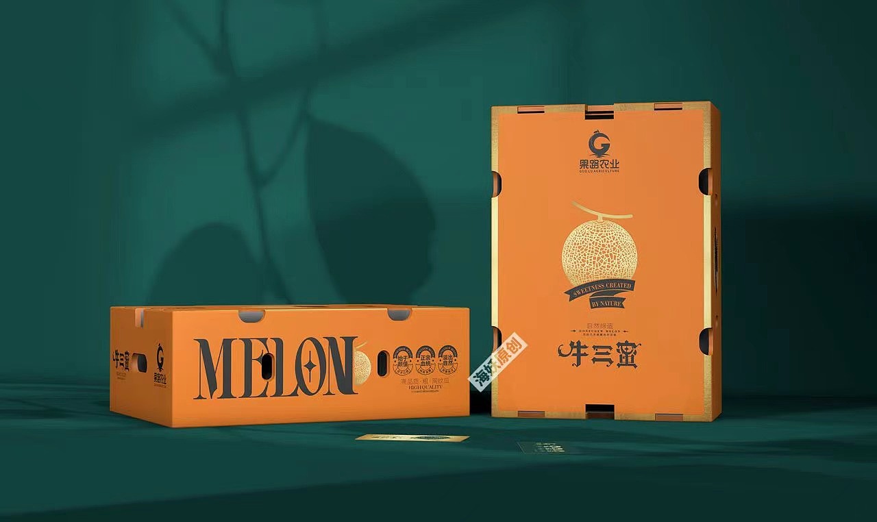 ｛原创｝网纹瓜水果礼盒重工艺风格包装设计（图ZMzkxMDk3ODgw） - 包装 - 站酷设计师海妖视觉原创素材 - 站酷ZCOOL