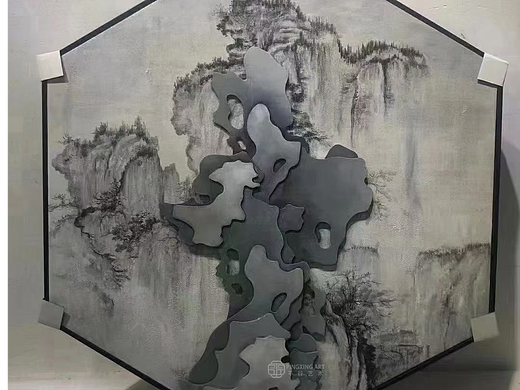平行艺术｜家居中式美学山水挂画实拍分享