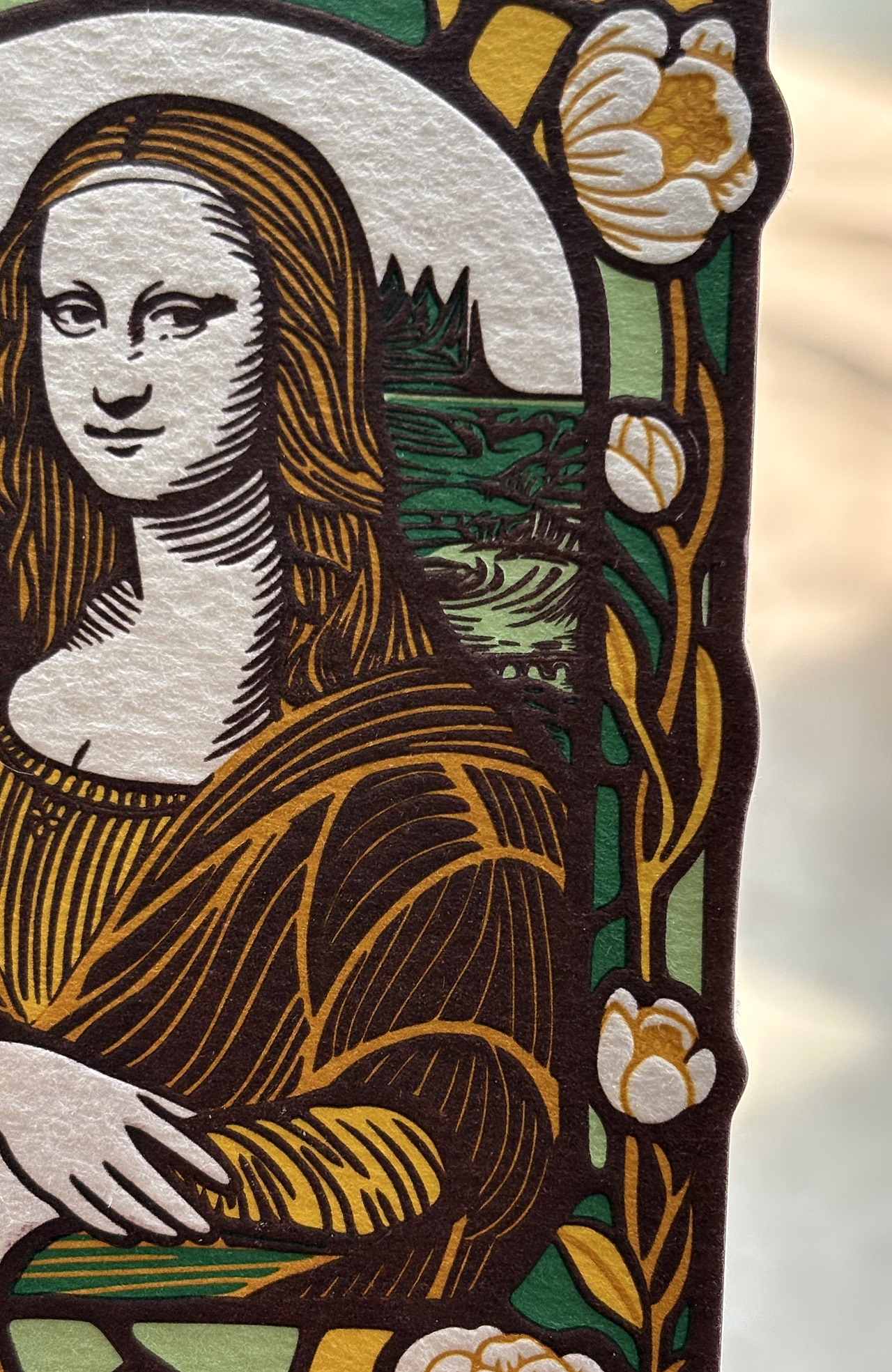 活版印刷 蒙娜丽莎的微笑扩香卡