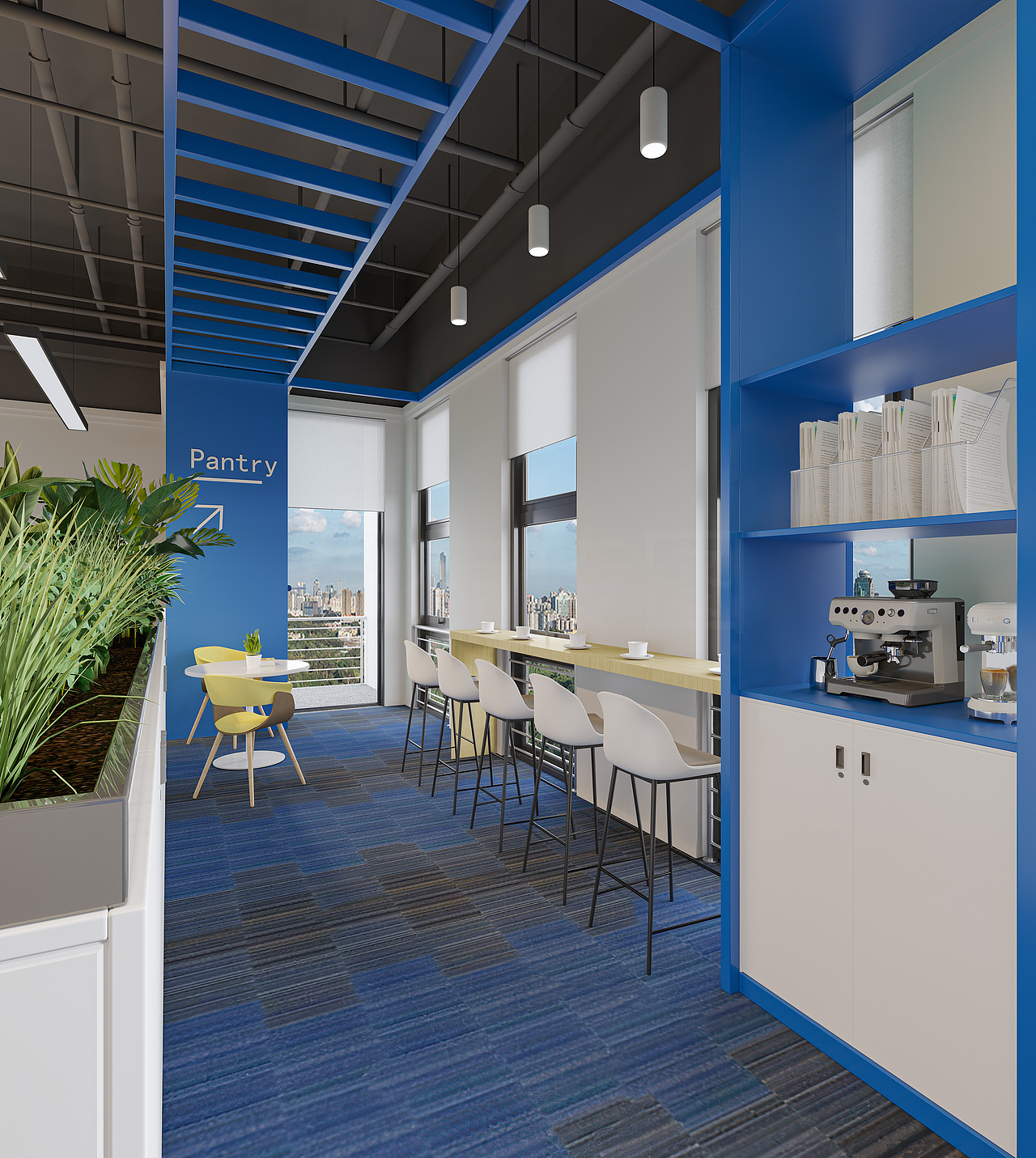 高级蓝办公室案例