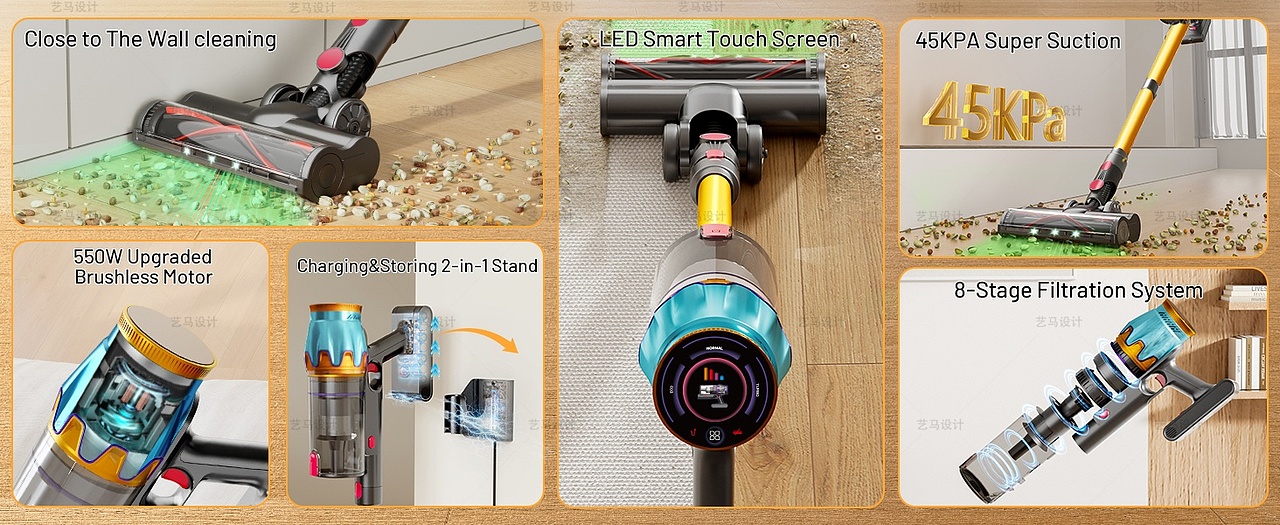 吸尘器 小家电-Amazon亚马逊主副图A+设计案例