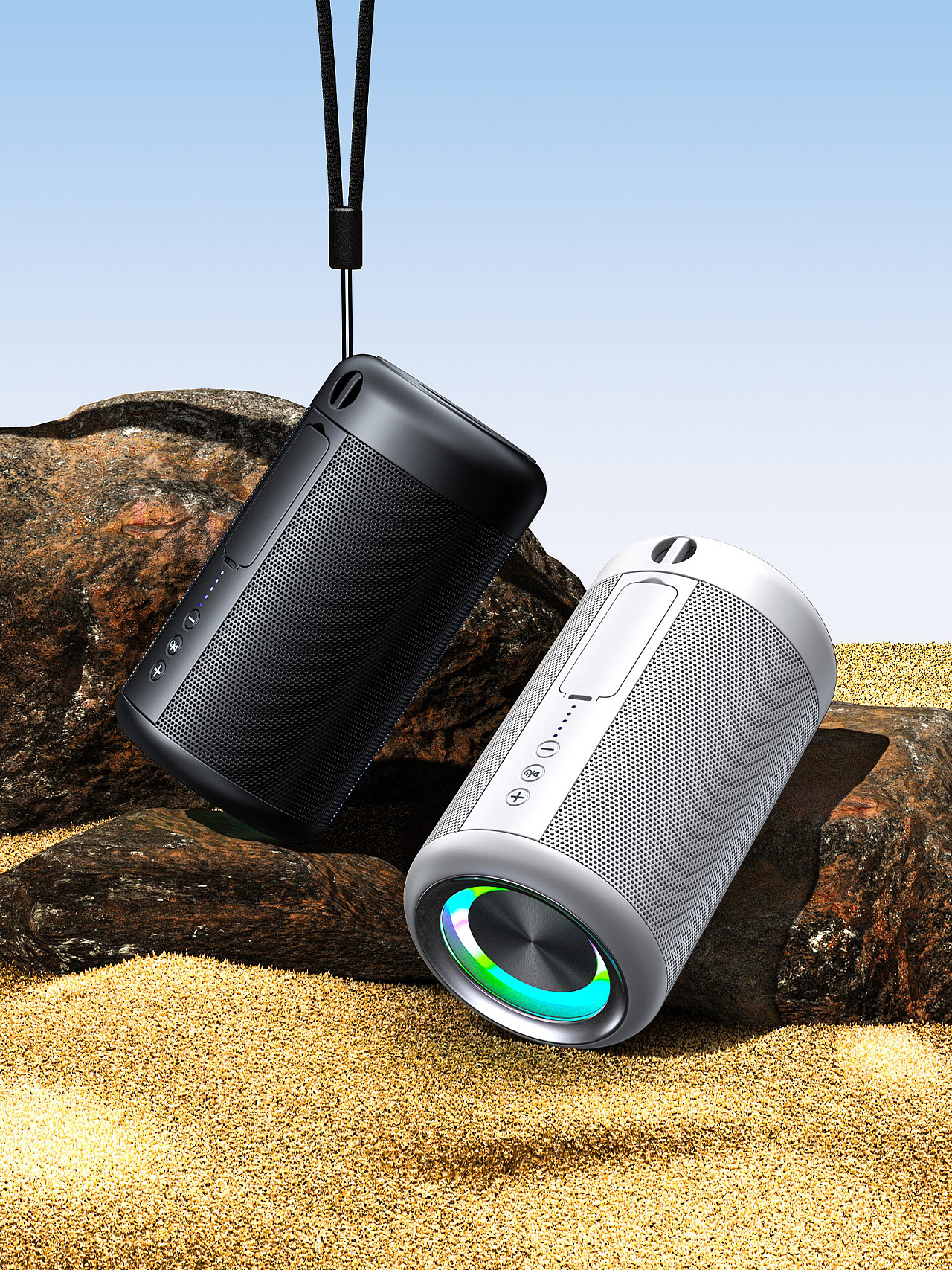 蓝牙音箱 × 详情页全案设计（图ZMzkxMTI0Mzgw） - 电商 - 站酷设计师飞鼠设计师原创素材 - 站酷ZCOOL