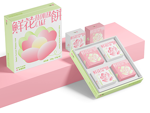 鲜花饼包装设计 | 春日有信，花香入饼