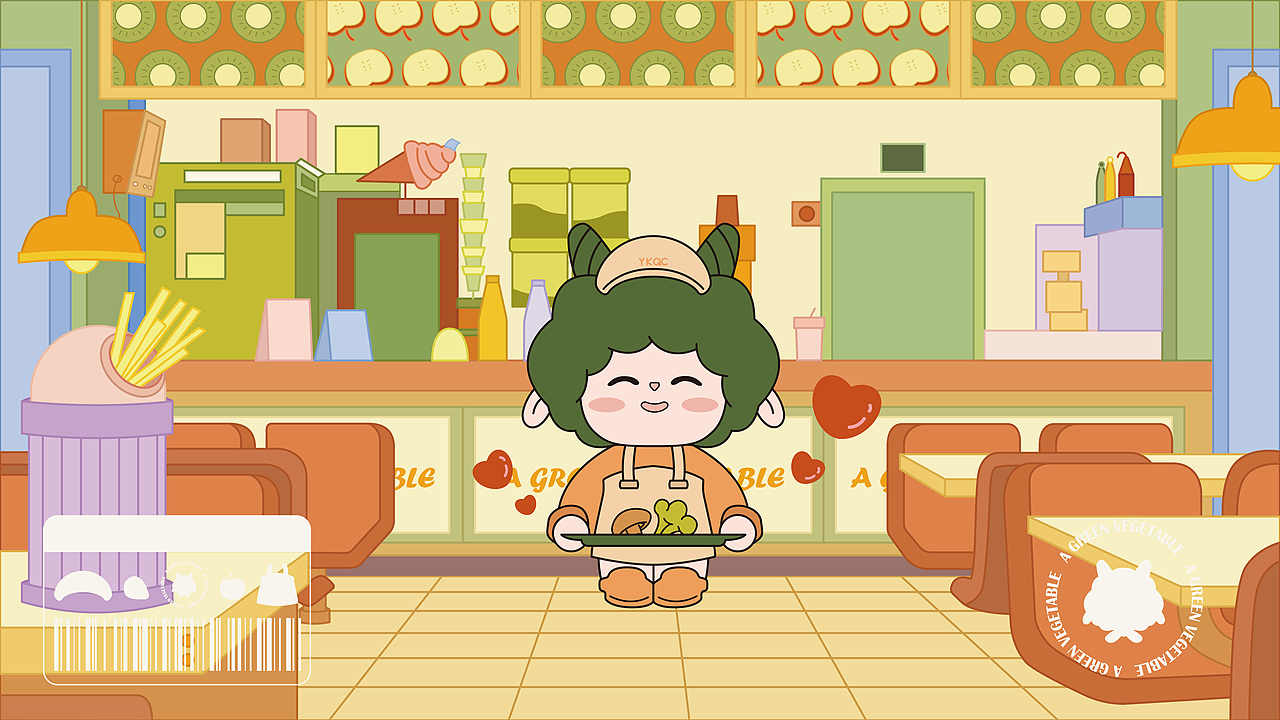 一颗青菜轻食简餐品牌IP设计全案