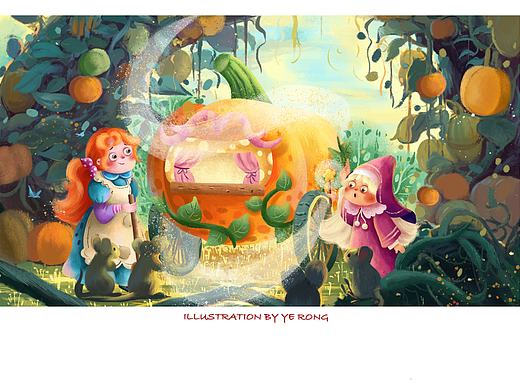 儿童主题原创插画场景