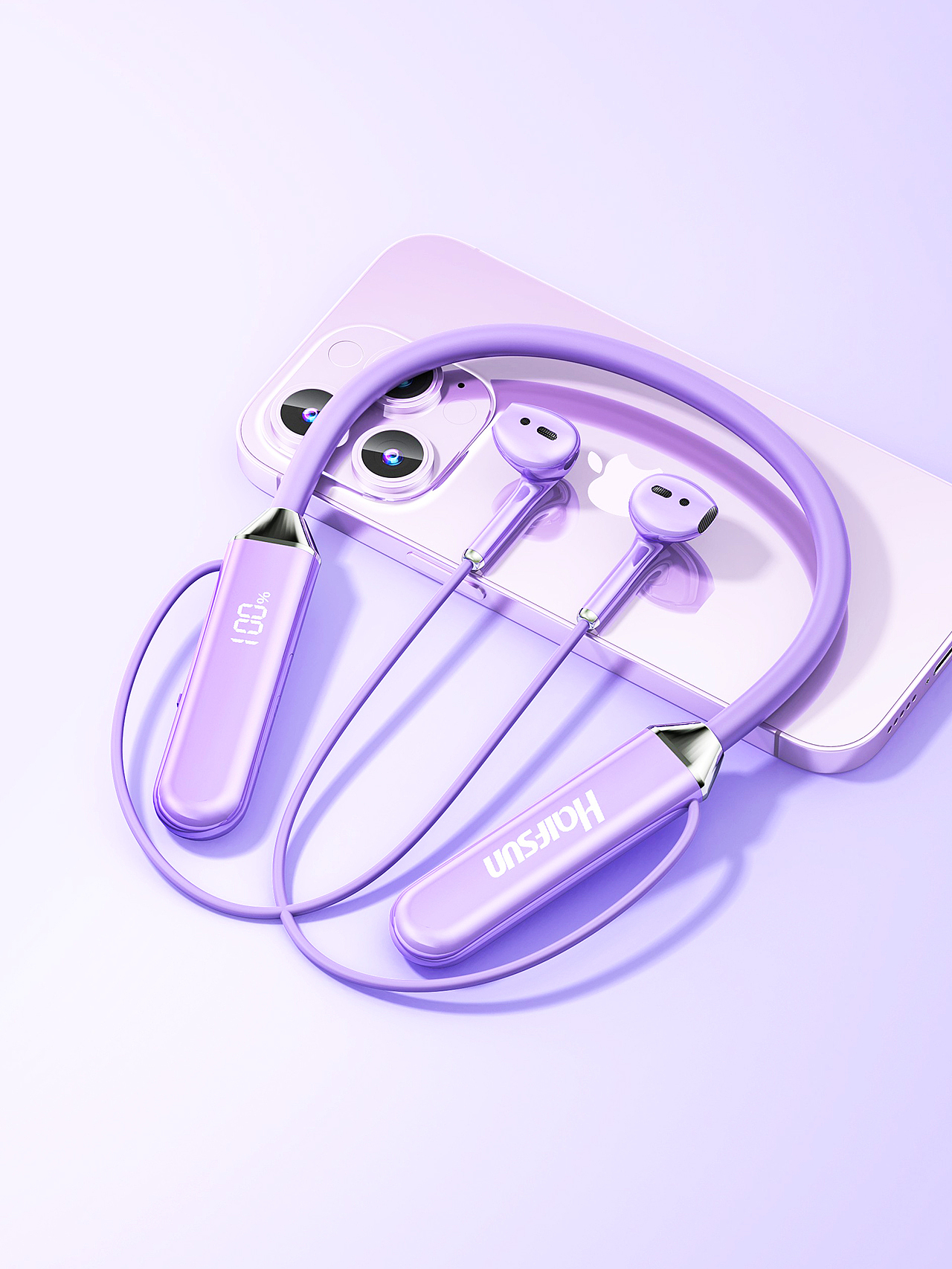 蓝牙耳机 × 产品建模效果图渲染