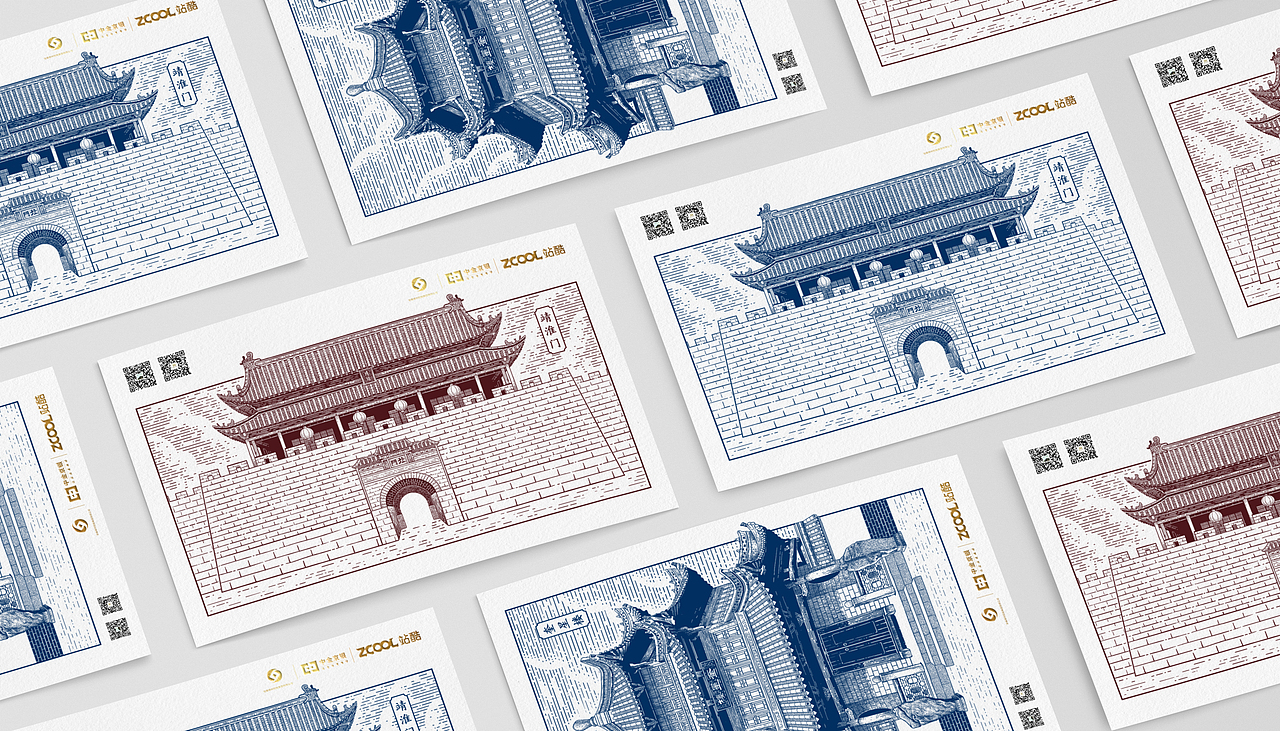 古城印记——寿州版画文创产品（图ZMzkxMTQxNDY0） - 其他平面 - 站酷设计师画痨原创素材 - 站酷ZCOOL