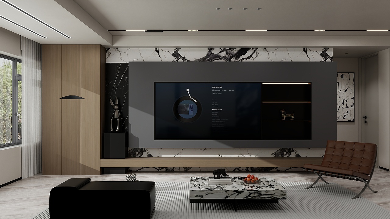 《白云·简致》83㎡现代简约实装案例