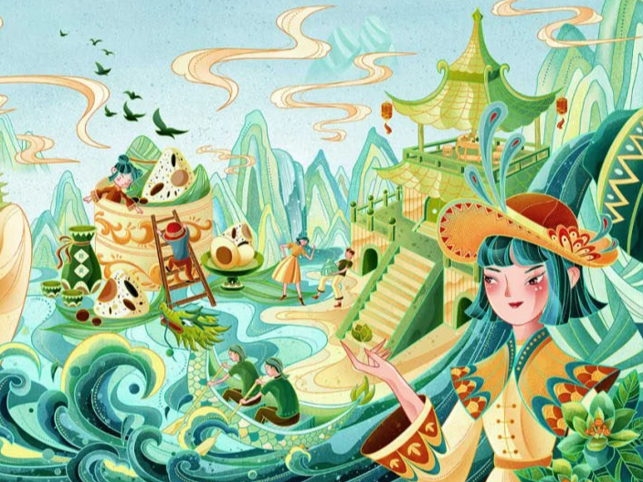 浓情端午 · 现代风创意国潮插画来袭