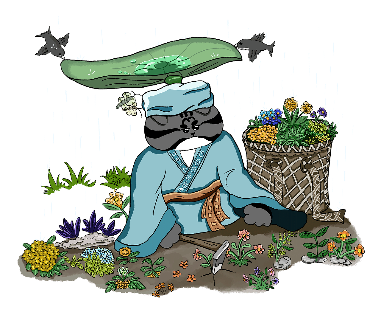 《华佗——五禽戏》《李时珍——本草纲目》（图ZMzkxMTU3MTQ4） - 儿童插画 - 站酷设计师亦大十早伟原创素材 - 站酷ZCOOL