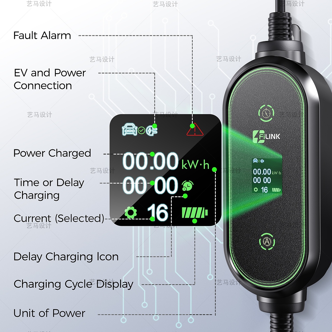 充电桩 汽车配件-Amazon亚马逊主副图A+设计案例