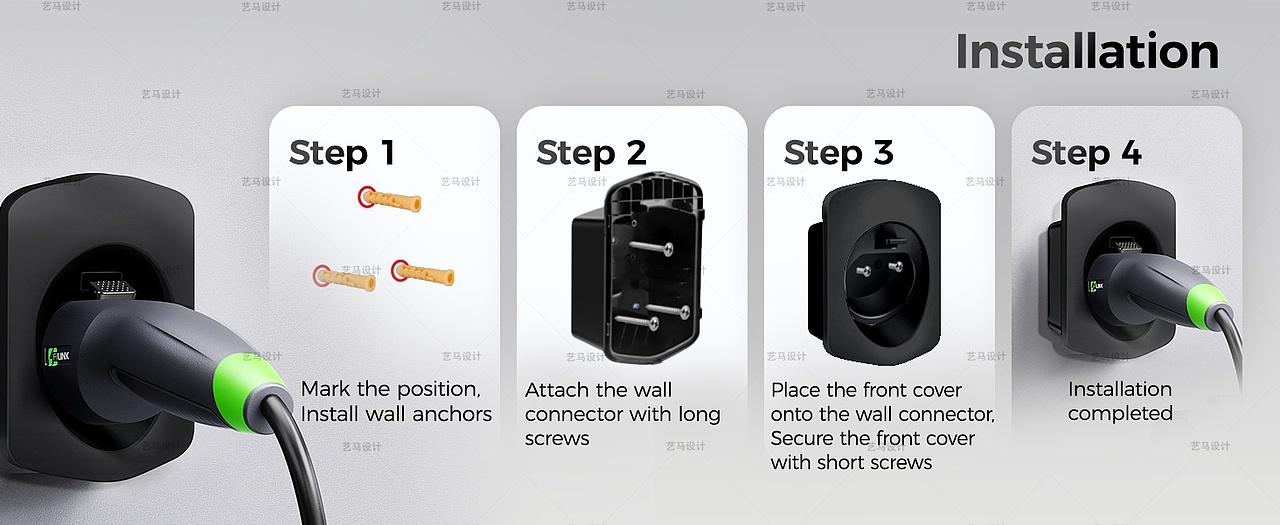 充电桩 汽车配件-Amazon亚马逊主副图A+设计案例