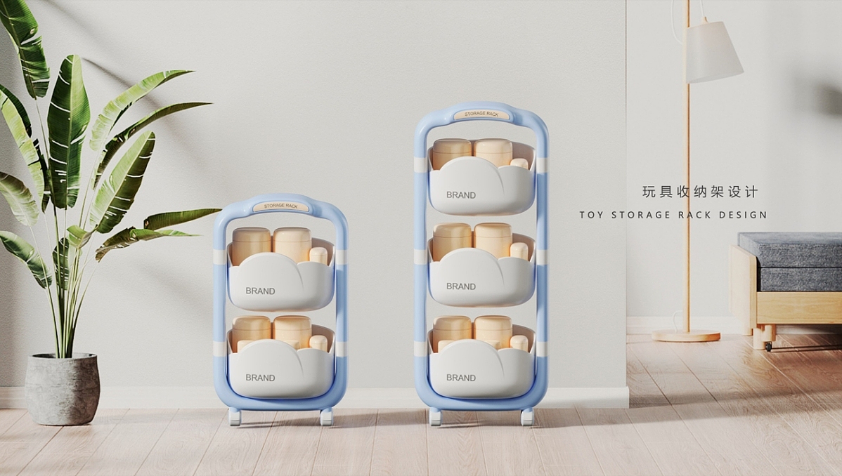 云朵收纳架设计-玩具整理（图ZMzkxMTY0MjA0） - 其他工业/产品 - 站酷设计师陨石设计作品原创素材 - 站酷ZCOOL