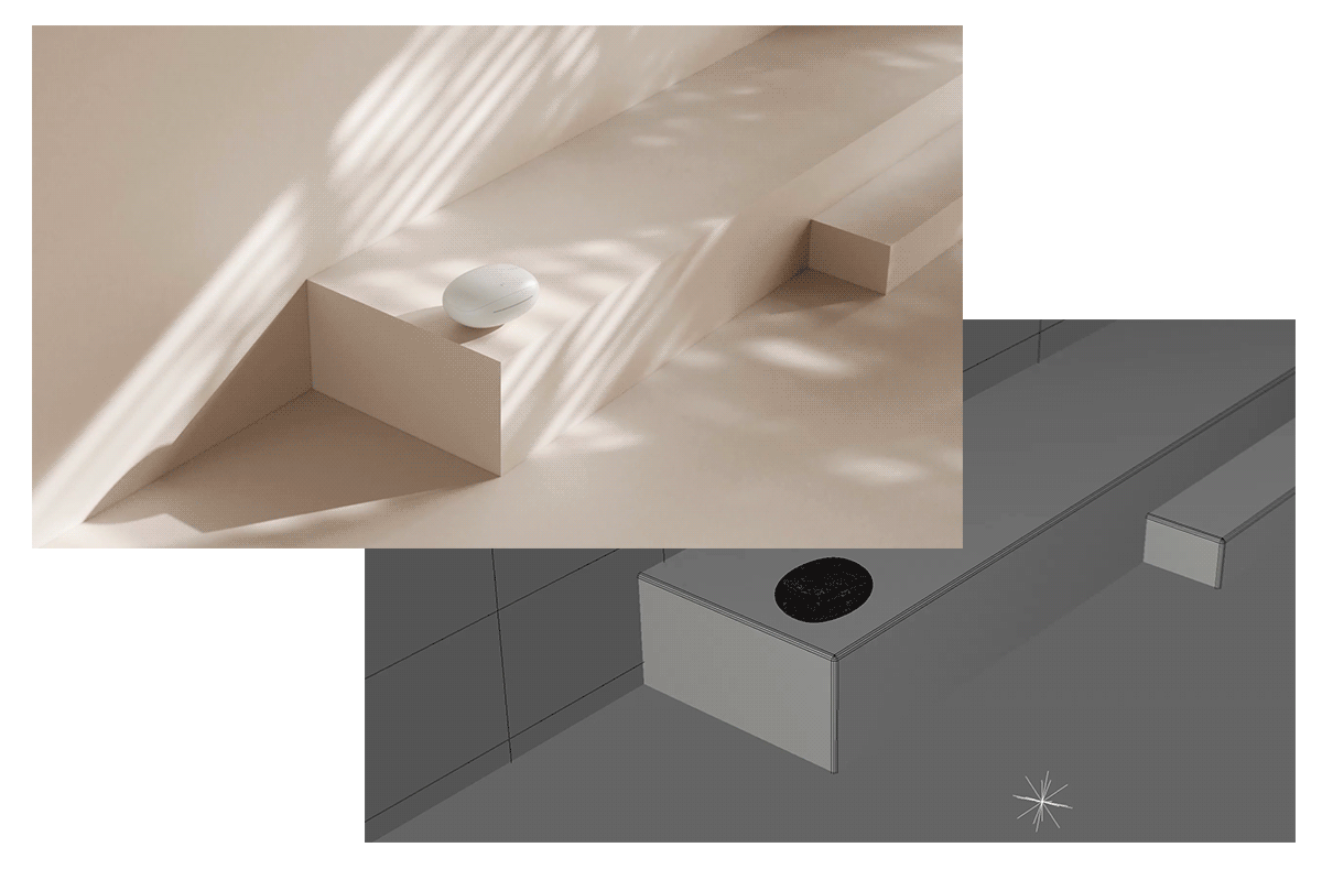 TEZO雀耳机三维动态广告